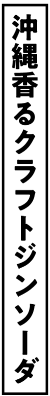沖縄香るクラフトジンソーダ