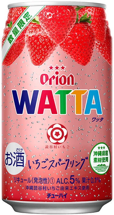 WATTAいちごスパークリング缶