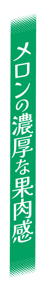 メロンの濃厚な果肉感