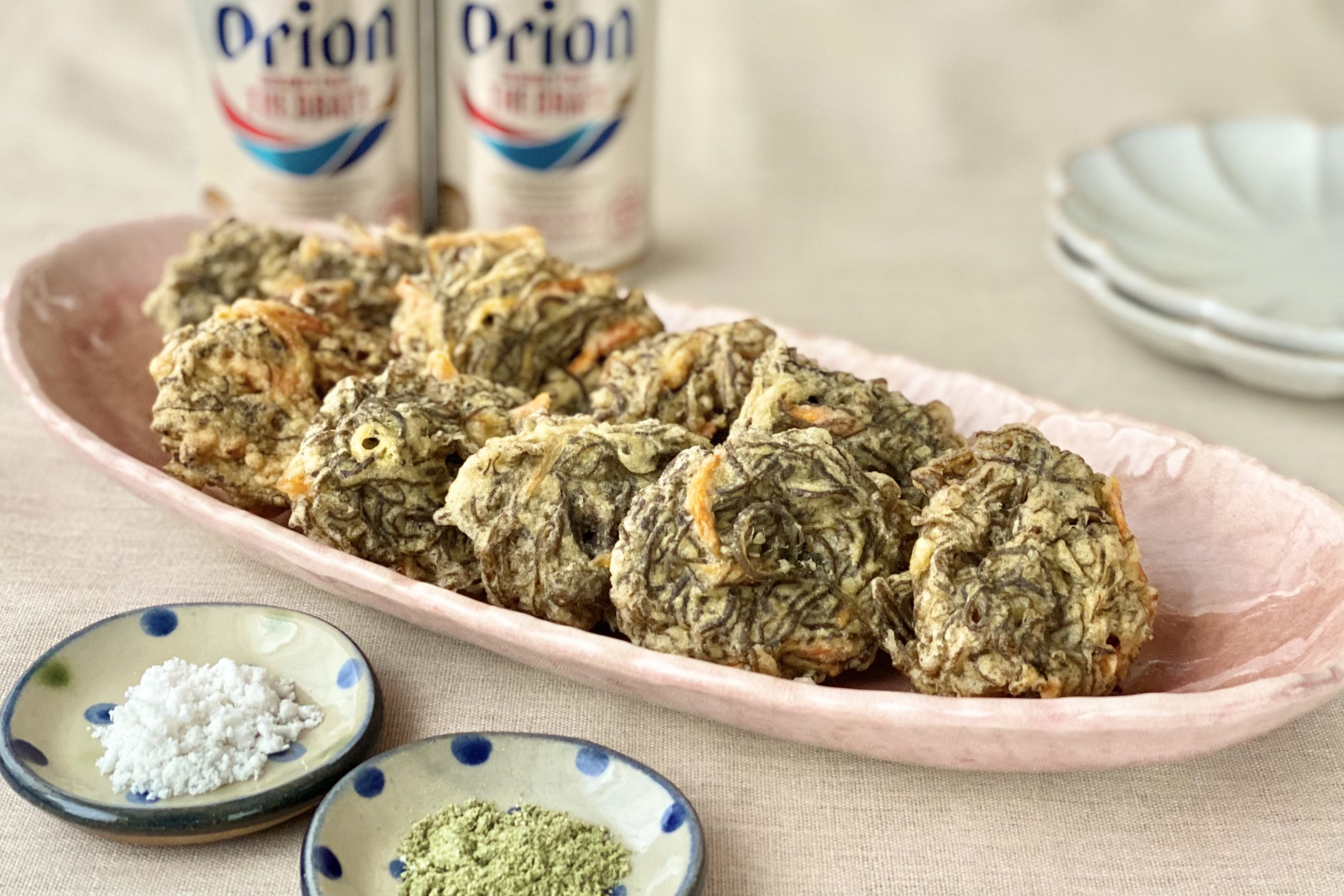冷めてもまた良し ふかふか食感の もずく天ぷら オリオンストーリー 冷めてもまた良し ふかふか食感の もずく天ぷら オリオンストーリー